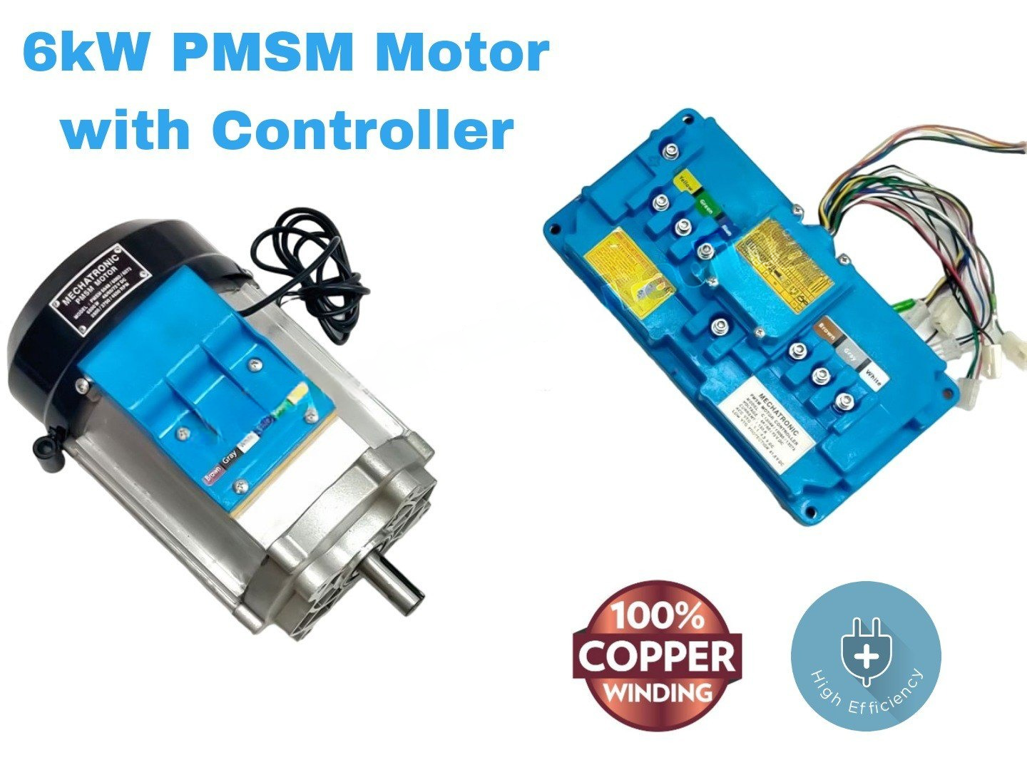 6KW POWERTRAIN FOR E-AUTO OR L5 (CCC CE) PMSM MOTOR 72V