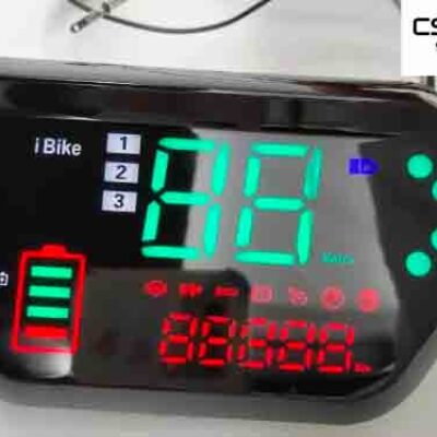 Electric Bike Speedometer Tricycle Rickshaw Meter Odometer 48-72V