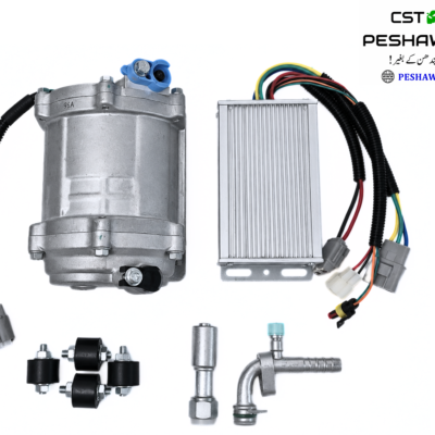 EV Electric AC Scroll Compressor 72V / 96V DC 24CC displacement